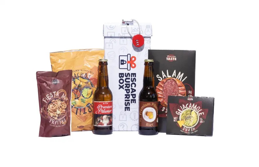 Escape Kerstpakket - Borrelbox met bier